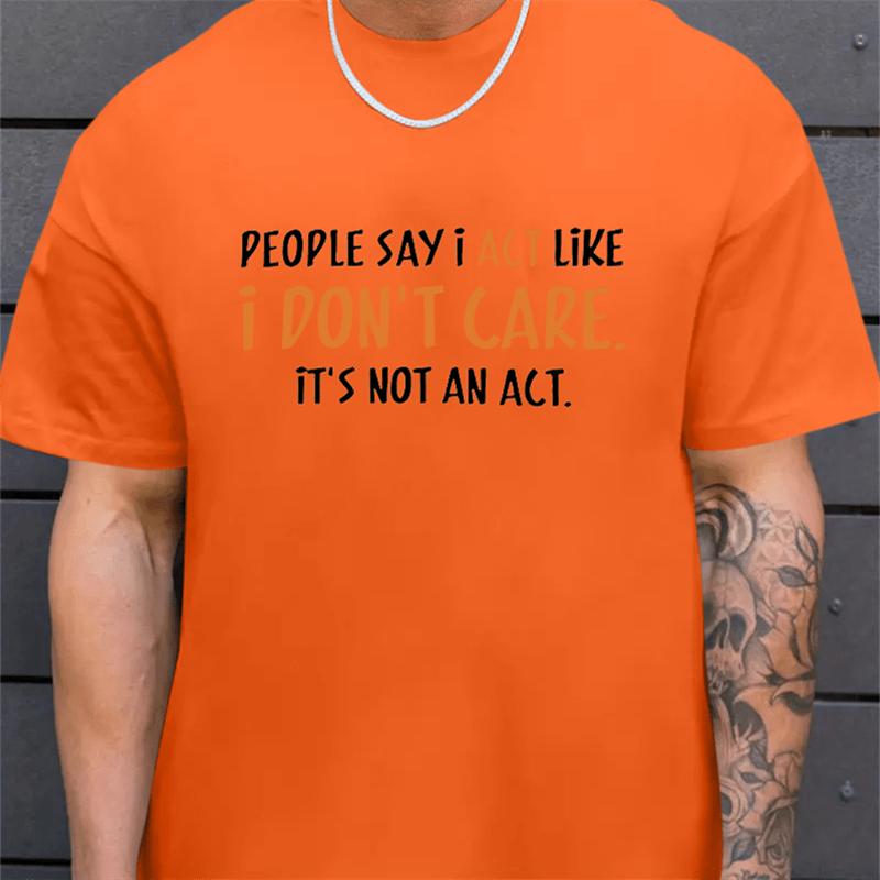 I Don't Care Print Plus Size Summer Fitness Men's Sports Short-sleeve Breathable Casual Commuting Training Quick-drying Fitness T-shirt For Man
I Don't Care Print Plus Size Summer Fitness Men's Sports Short-sleeve Breathable Casual Commuting Training Quick-drying Fitness T-shirt For Man