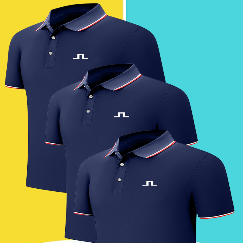 3pcs Simple Geometric Pattern Print Men's Short Sleeve Lapel Golf T-shirt, Business Tennis Tees, Casual Comfortable Versatile Top For Summer, Outdoor Sports
3pcs Simple Geometric Pattern Print Men's Short Sleeve Lapel Golf T-shirt, Business Tennis Tees, Casual Comfortable Versatile Top For Summer, Outdoor Sports