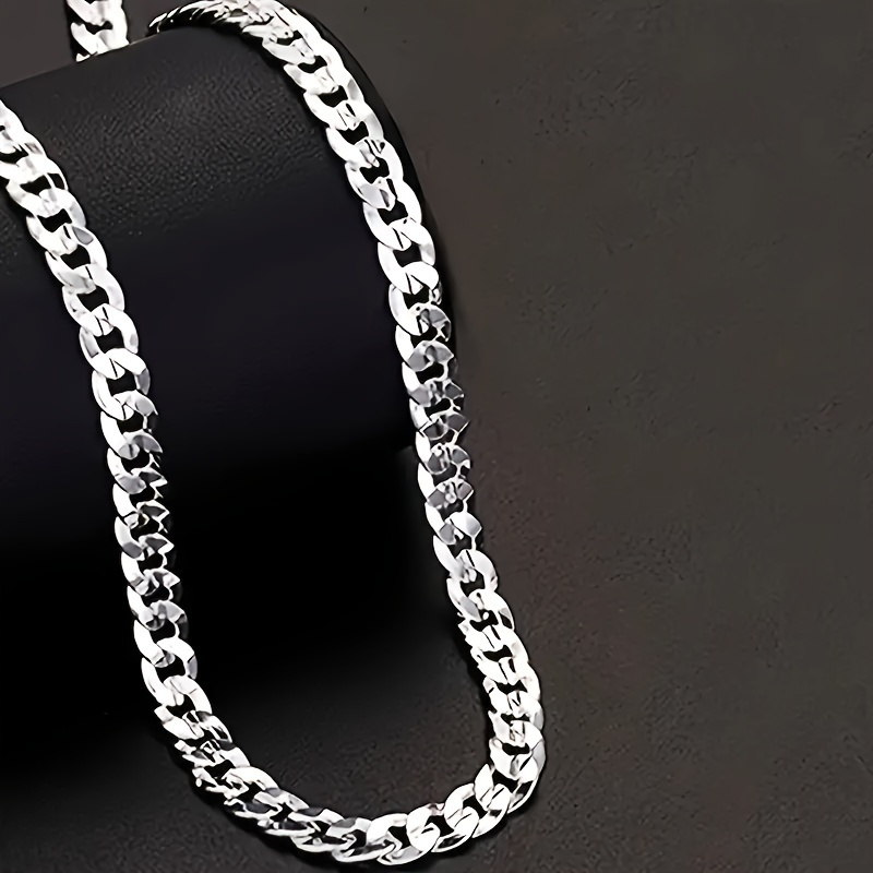 1pc Fashion S925 Sterling Silver Flat Chain Necklace For Men Women, Fashion Party Jewelry Gift
1pc Fashion S925 Sterling Silver Flat Chain Necklace For Men Women, Fashion Party Jewelry Gift