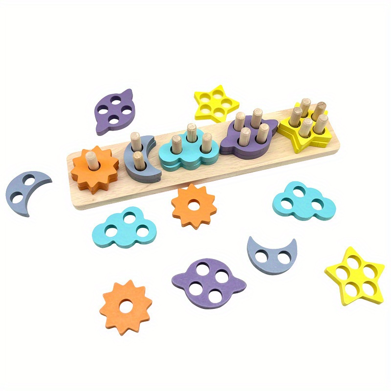 Montessori Wooden Sorting & Stacking Toys For Toddlers 18+ Months - Colorful Shape Sorter And Stack Game For Boys & Girls, Perfect Preschool Gift Toys For Kids Toddlers Toys
Montessori Wooden Sorting & Stacking Toys For Toddlers 18+ Months - Colorful Shape Sorter And Stack Game For Boys & Girls, Perfect Preschool Gift Toys For Kids Toddlers Toys