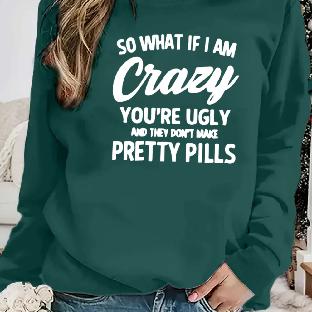 Graphic Print Sweatshirt, Casual Long Sleeve Crew Neck Sweatshirt For Spring & Fall, Women's Clothing
Graphic Print Sweatshirt, Casual Long Sleeve Crew Neck Sweatshirt For Spring & Fall, Women's Clothing