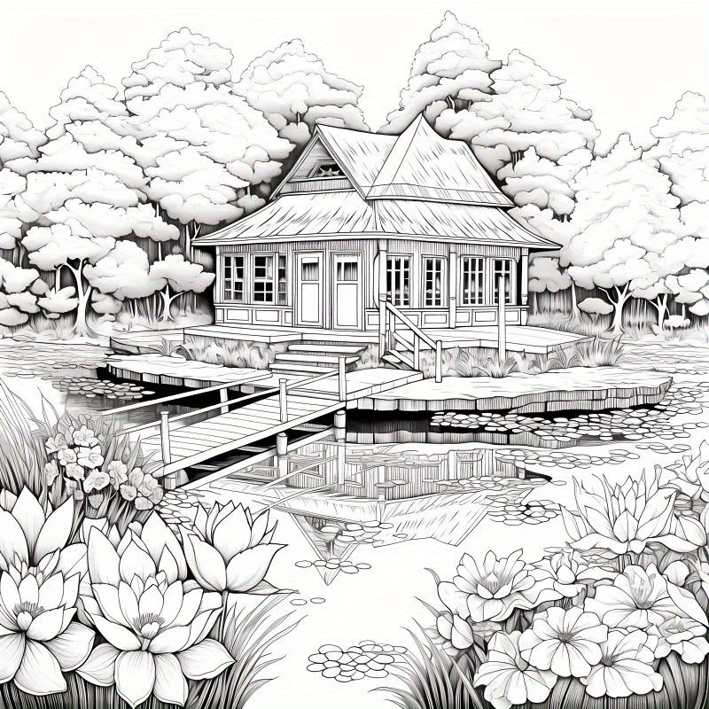 Deluxe Landscape Coloring Book - 22 Thick Pages, Perfect Gift For Teens & Adults, Ideal For Birthdays & Holidays
Deluxe Landscape Coloring Book - 22 Thick Pages, Perfect Gift For Teens & Adults, Ideal For Birthdays & Holidays