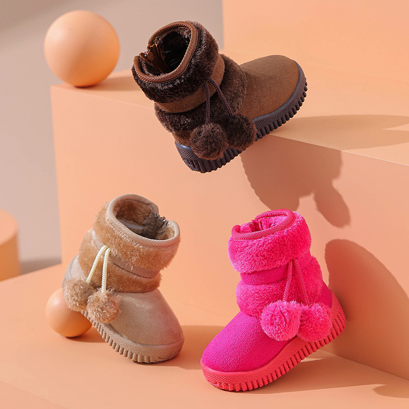 Cute Comfortable Solid Color Snow Boots For Girls, Soft Fleece Boots For Walking, Autumn And Winter
Cute Comfortable Solid Color Snow Boots For Girls, Soft Fleece Boots For Walking, Autumn And Winter