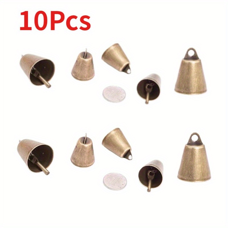 10pcs Vintage Brass Bells With Spring Hooks - Christmas Decor, Wind Chimes & Animal Safety Alerts
10pcs Vintage Brass Bells With Spring Hooks - Christmas Decor, Wind Chimes & Animal Safety Alerts