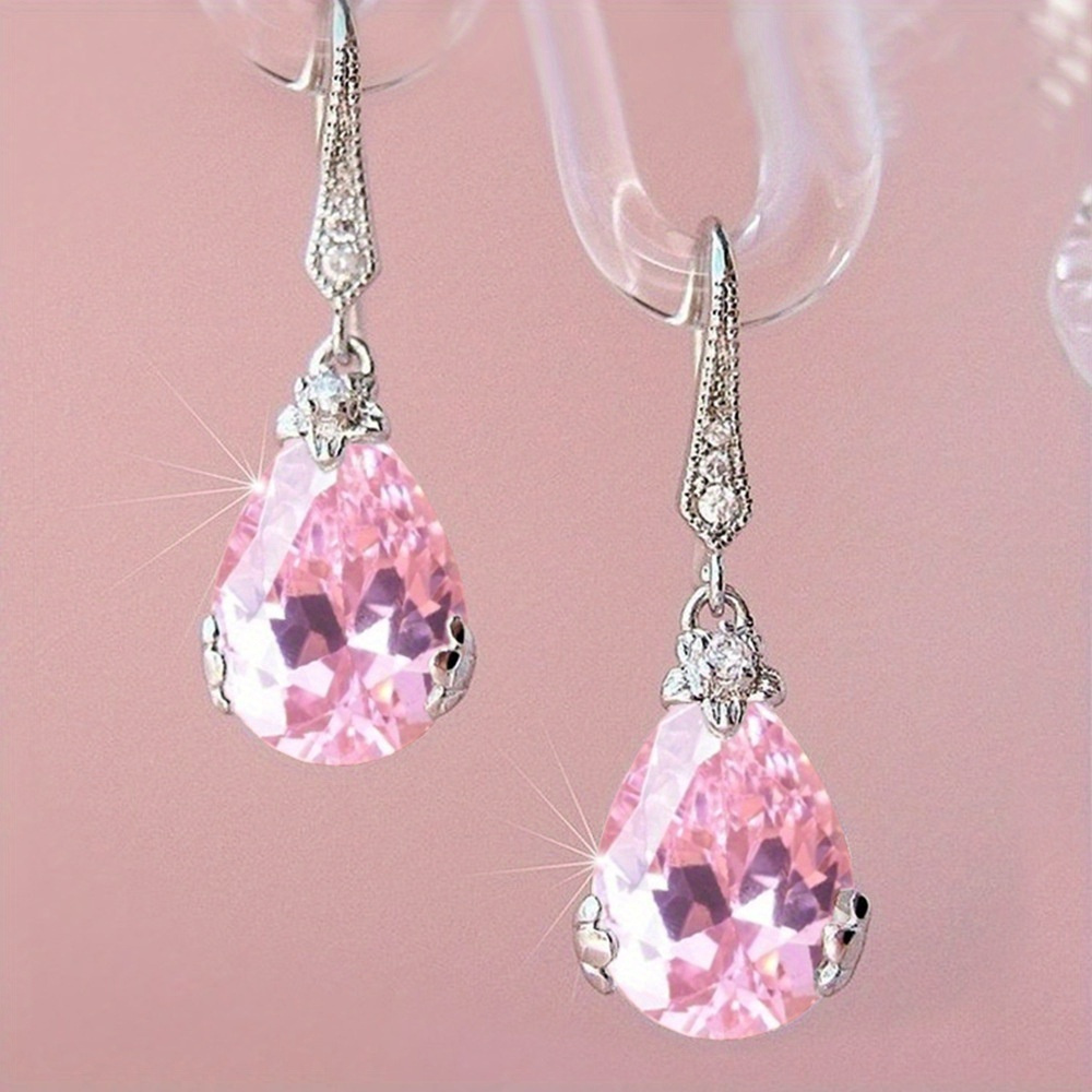 Water Drop Shape Hook Earrings Elegant Copper Ear Jewelry Decor For Women Wedding Engagement Jewelry
Water Drop Shape Hook Earrings Elegant Copper Ear Jewelry Decor For Women Wedding Engagement Jewelry