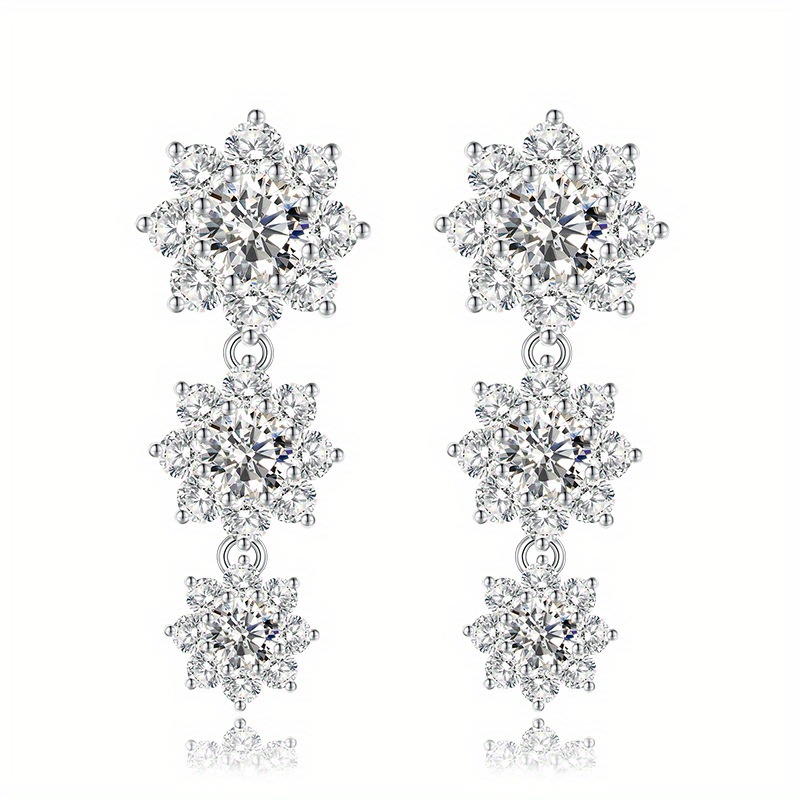 Moissanite Dangle Drop Earrings, Wedding Earrings Elegant Statement Dangle Drop Dangling Moissanite, Luxurious Flowers Drop Earrings, 925 , Jewelry Gifts For Brides Bridal Wedding Women
Moissanite Dangle Drop Earrings, Wedding Earrings Elegant Statement Dangle Drop Dangling Moissanite, Luxurious Flowers Drop Earrings, 925 , Jewelry Gifts For Brides Bridal Wedding Women