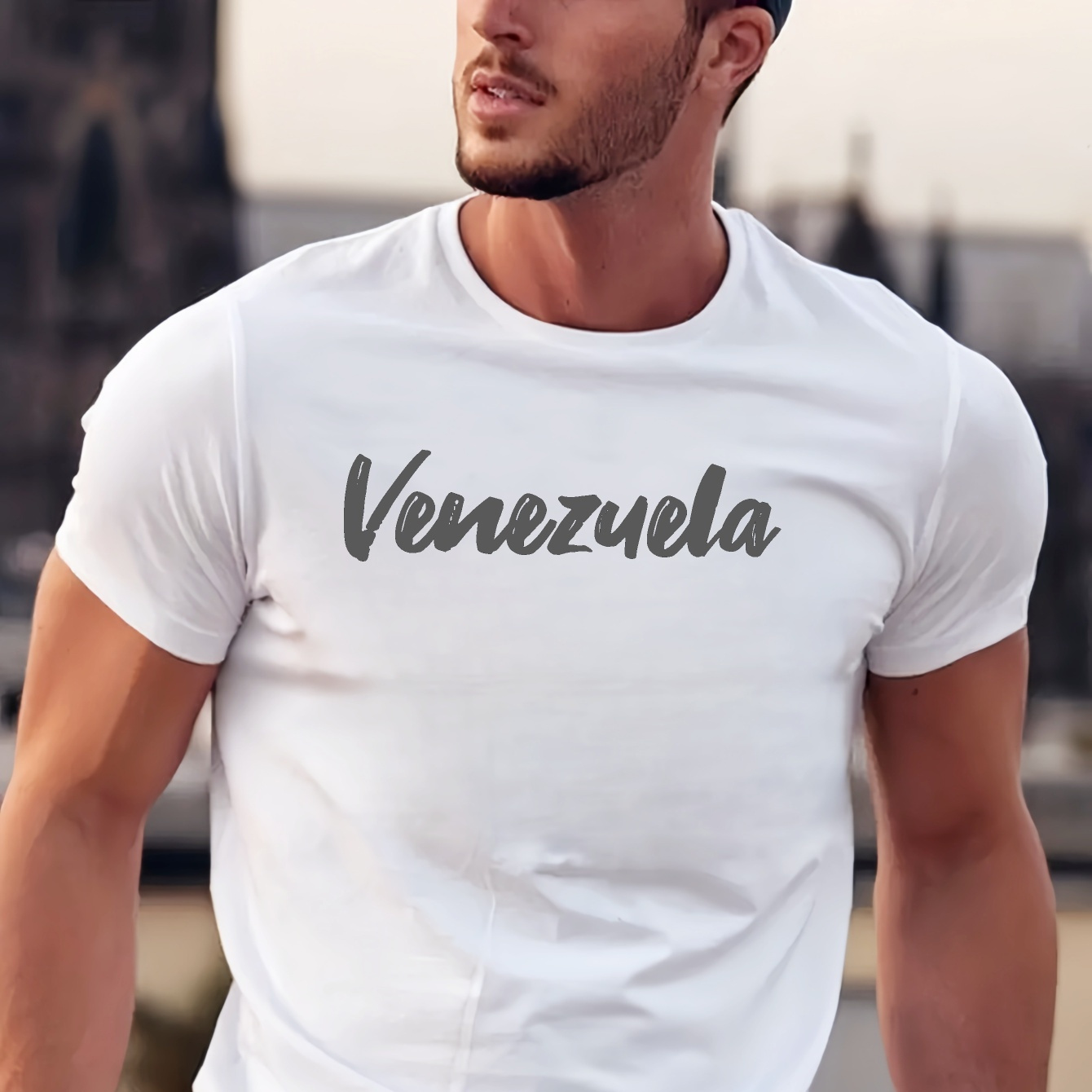 1 Pc, 100% Cotton T-shirt, Venezuela Print T-shirt, Stylish And Breathable Street , Simple Comfy Casual Crew Neck Short Sleeve T-shirt For Summer
1 Pc, 100% Cotton T-shirt, Venezuela Print T-shirt, Stylish And Breathable Street , Simple Comfy Casual Crew Neck Short Sleeve T-shirt For Summer