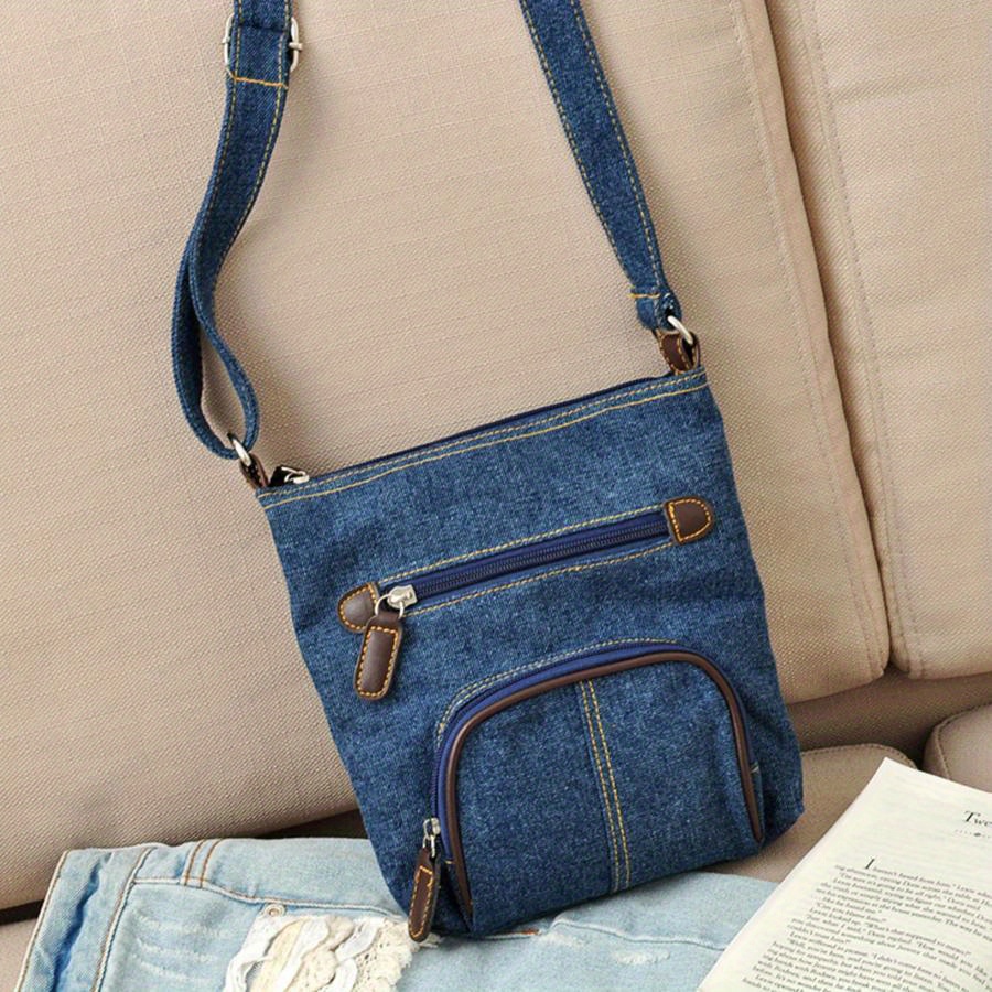 Denim Crossbody Bag Fashion Tote Bag For Women Large Capacity Multi Pockets Shoulder Bag Casual Canvas Bag Handbags With Small Purse For Work Travel
Denim Crossbody Bag Fashion Tote Bag For Women Large Capacity Multi Pockets Shoulder Bag Casual Canvas Bag Handbags With Small Purse For Work Travel