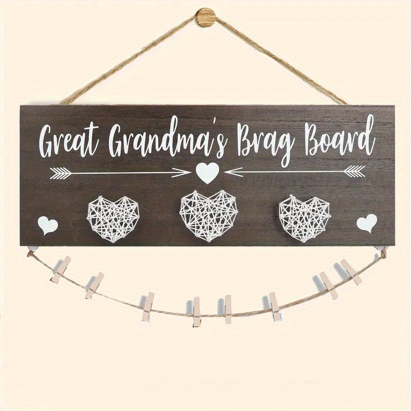Great Board - 15.75" Wooden With 8 Clips, Easy-hang Wall Decor For , Perfect Family Gift, Wooden Sign, , Great Board, Wall Decor
Great Board - 15.75" Wooden With 8 Clips, Easy-hang Wall Decor For , Perfect Family Gift, Wooden Sign, , Great Board, Wall Decor