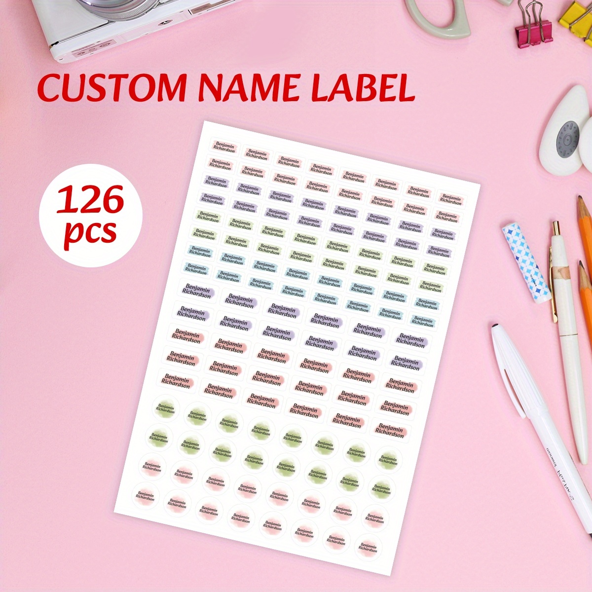 Custom Waterproof Name Stickers, 126pcs Personalized Labels For School, Office Supplies, And Water Bottles - Pp Material For Back To
Custom Waterproof Name Stickers, 126pcs Personalized Labels For School, Office Supplies, And Water Bottles - Pp Material For Back To