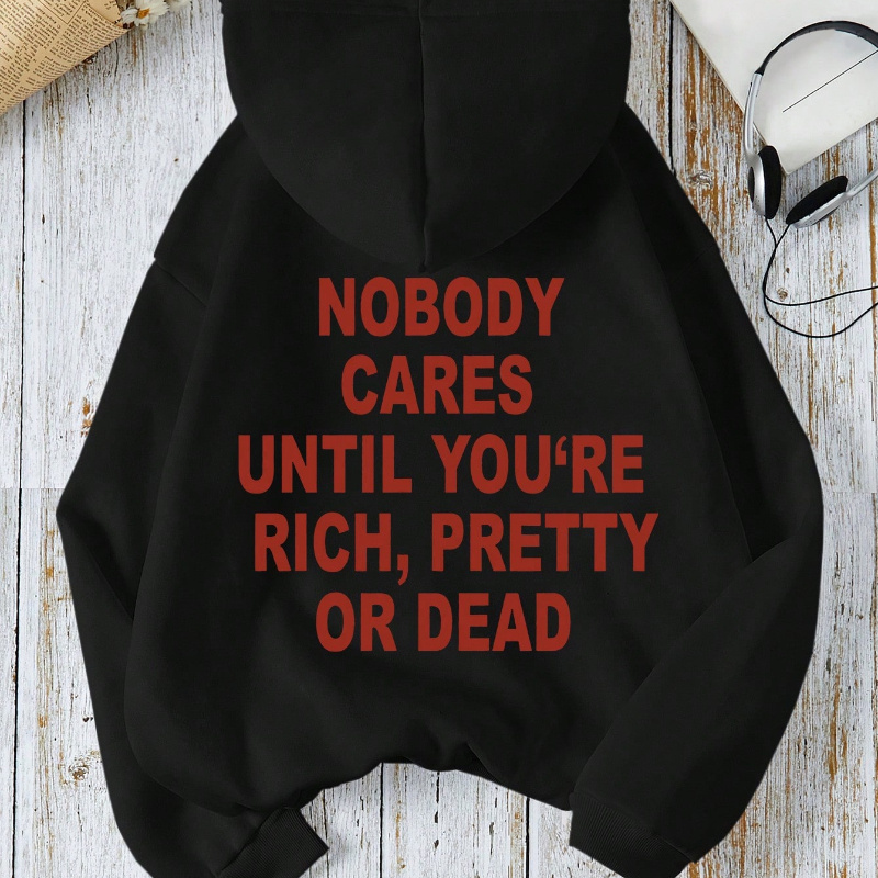 Letter Print Long Sleeve Hoodie, Drawstring Casual Hooded Sweatshirt, Women's Clothing
Letter Print Long Sleeve Hoodie, Drawstring Casual Hooded Sweatshirt, Women's Clothing