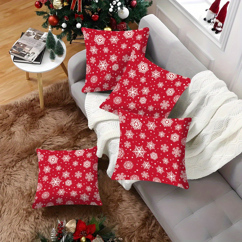 1pc/2pcs Pillow Case, Christmas Printed Pillow Case, Linen Material, Sofa, Bed, Home, Car Decorative Cushion Case
1pc/2pcs Pillow Case, Christmas Printed Pillow Case, Linen Material, Sofa, Bed, Home, Car Decorative Cushion Case