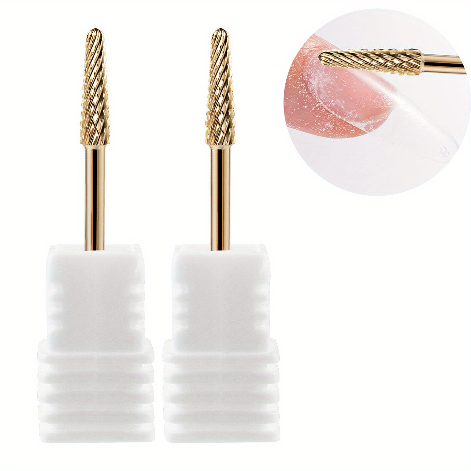 2pièces Têtes de Meulage de de Petit Parapluie En Acier Au Tungstène Placé En Or Pour Le Prétraitement, L'élimination Des Ongles Et L'élimination Des Peaux Mortes.
2pièces Têtes de Meulage de de Petit Parapluie En Acier Au Tungstène Placé En Or Pour Le Prétraitement, L'élimination Des Ongles Et L'élimination Des Peaux Mortes.