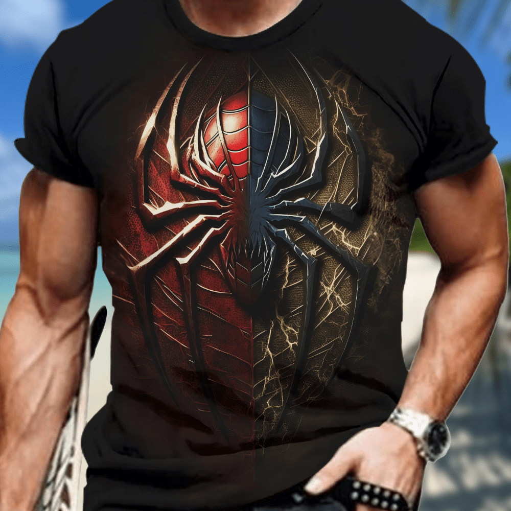 Men's Spider Graphic Print T-shirt, Short Sleeve Crew Neck Tee, Men's Clothing For Summer Outdoor
Men's Spider Graphic Print T-shirt, Short Sleeve Crew Neck Tee, Men's Clothing For Summer Outdoor