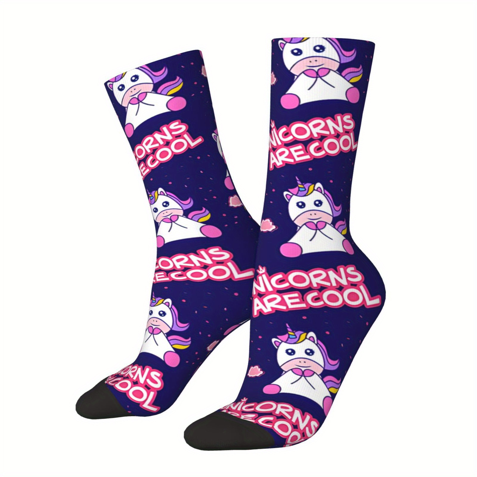 Men's Hip Hop Unicorn Novelty Crew Socks - Seamless, Breathable & Comfortable Polyester For Wear
Men's Hip Hop Unicorn Novelty Crew Socks - Seamless, Breathable & Comfortable Polyester For Wear