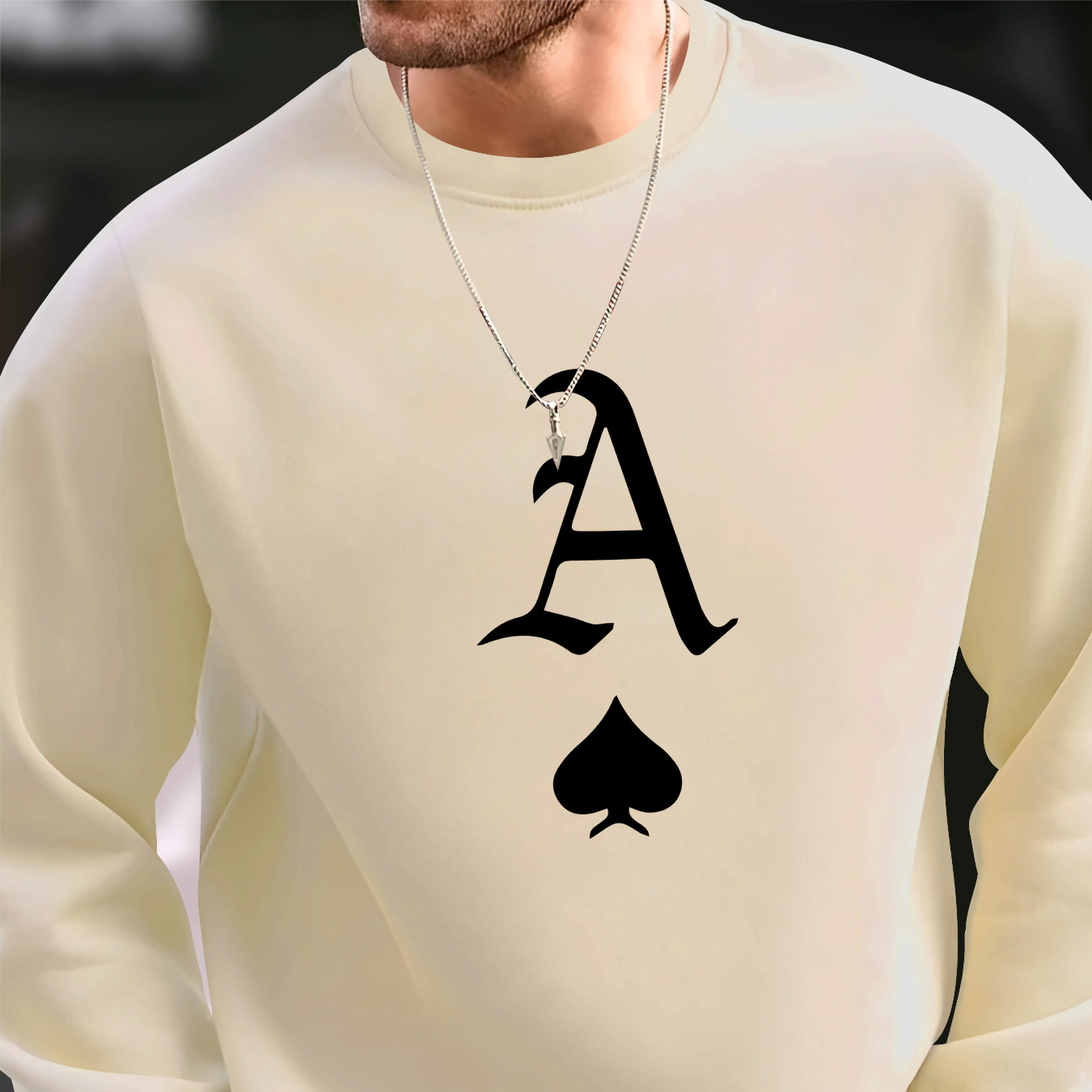 Creative Letter A Print Men's Crew Neck Long Sleeve Sweatshirt, Trendy Pullover Sweatshirt, Casual Comfortable Top For Outdoor Sports
Creative Letter A Print Men's Crew Neck Long Sleeve Sweatshirt, Trendy Pullover Sweatshirt, Casual Comfortable Top For Outdoor Sports