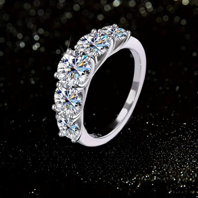 All Moissanite 3.6 Carats, 925 Silveryy Whole Row Ring Sense Men And Women Dinner Party, Birthday Anniversary Gift With Gift Box
All Moissanite 3.6 Carats, 925 Silveryy Whole Row Ring Sense Men And Women Dinner Party, Birthday Anniversary Gift With Gift Box