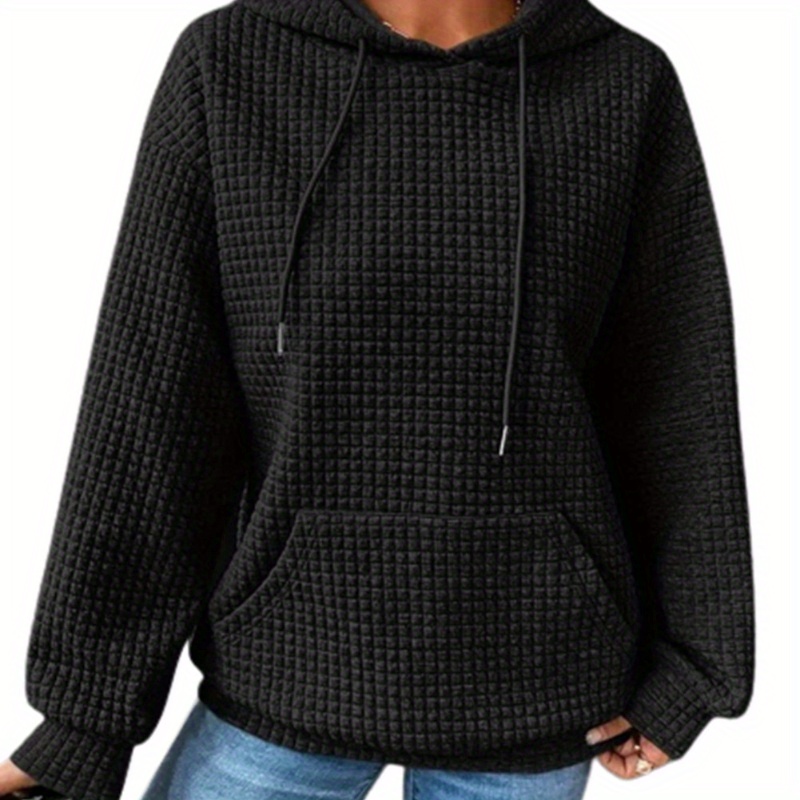 Women's Casual Hoodies Waffle Long Sleeve Drawstring Hoodie Pullover Top Loose Sweatshirt With Kangaroo Pocket
Women's Casual Hoodies Waffle Long Sleeve Drawstring Hoodie Pullover Top Loose Sweatshirt With Kangaroo Pocket