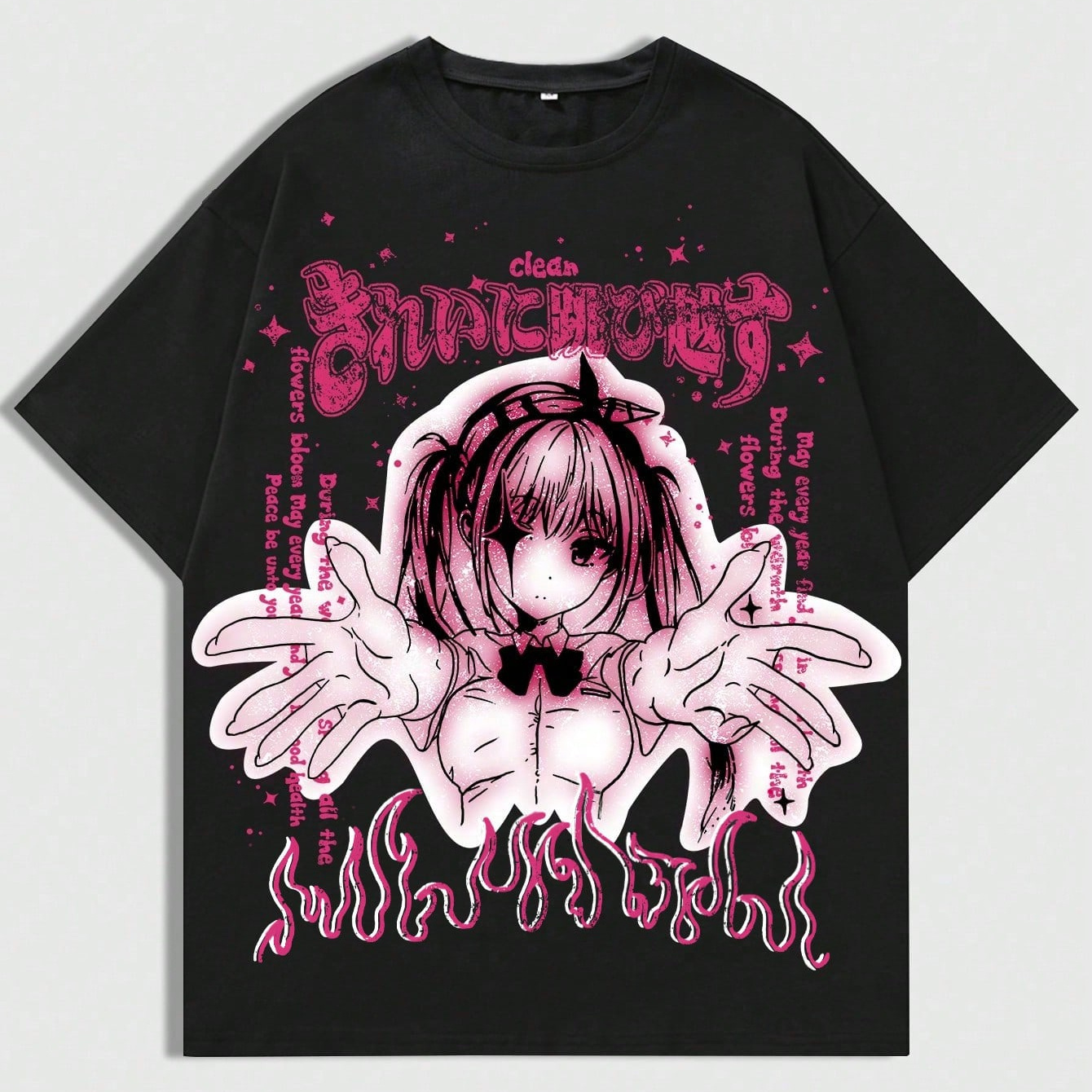 Men's Summer Short Sleeve T-shirt With Anime Letter Print, Suitable For Daily Wear In Spring And Summer
Men's Summer Short Sleeve T-shirt With Anime Letter Print, Suitable For Daily Wear In Spring And Summer