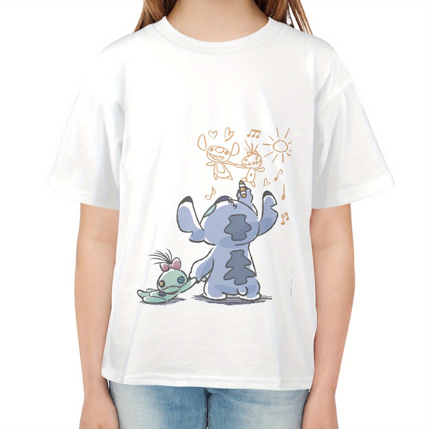 1pc, Authorized By Disney Stitch T-shirt Girls T-shirt Super Cute T-shirt White T-shirt For Girls
1pc, Authorized By Disney Stitch T-shirt Girls T-shirt Super Cute T-shirt White T-shirt For Girls