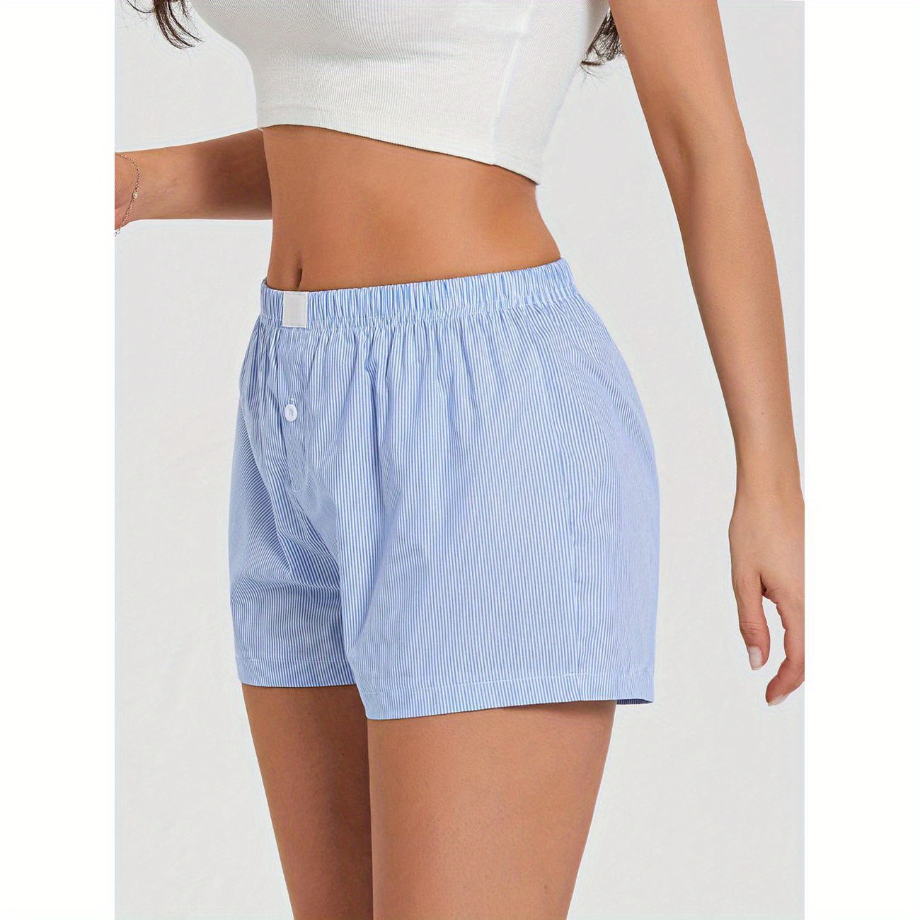 Womens Plaid Print Shorts Elastic Low Waist Button Front Lounge Shorts Boxers Streetwear Pajamas
Womens Plaid Print Shorts Elastic Low Waist Button Front Lounge Shorts Boxers Streetwear Pajamas