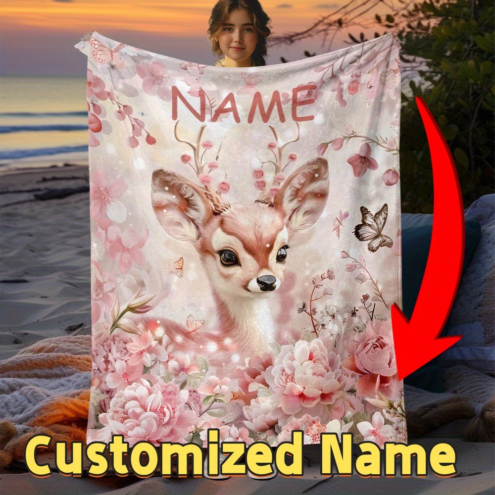 Personalized Pink Flannel Throw Blanket - Custom Name, Lightweight For Couch, Bed, Travel, Camping - Digital
Personalized Pink Flannel Throw Blanket - Custom Name, Lightweight For Couch, Bed, Travel, Camping - Digital