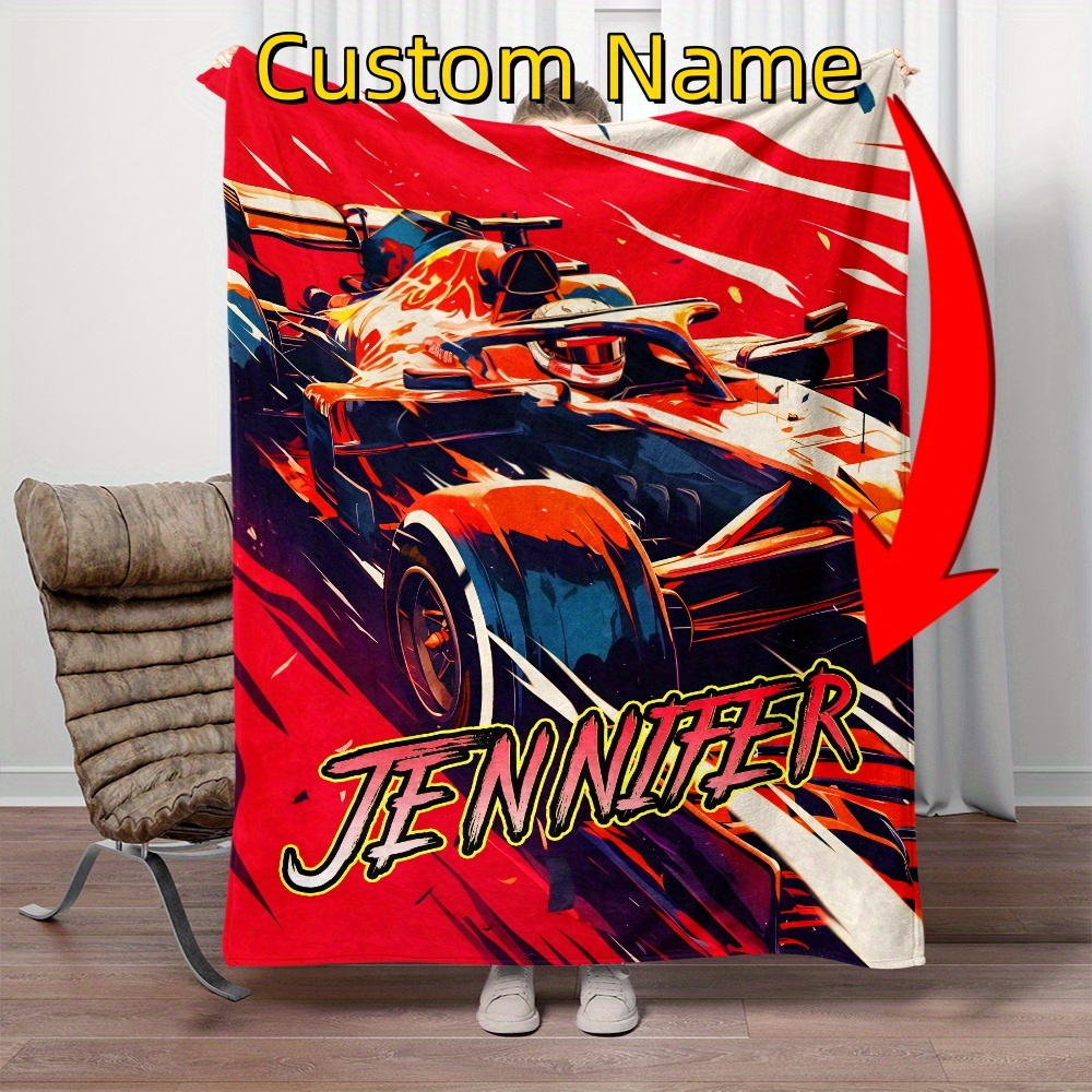 Custom Name Car Flannel Throw Blanket - Lightweight, For Couch, Bed, Travel, Camping - In Multiple Sizes
Custom Name Car Flannel Throw Blanket - Lightweight, For Couch, Bed, Travel, Camping - In Multiple Sizes
