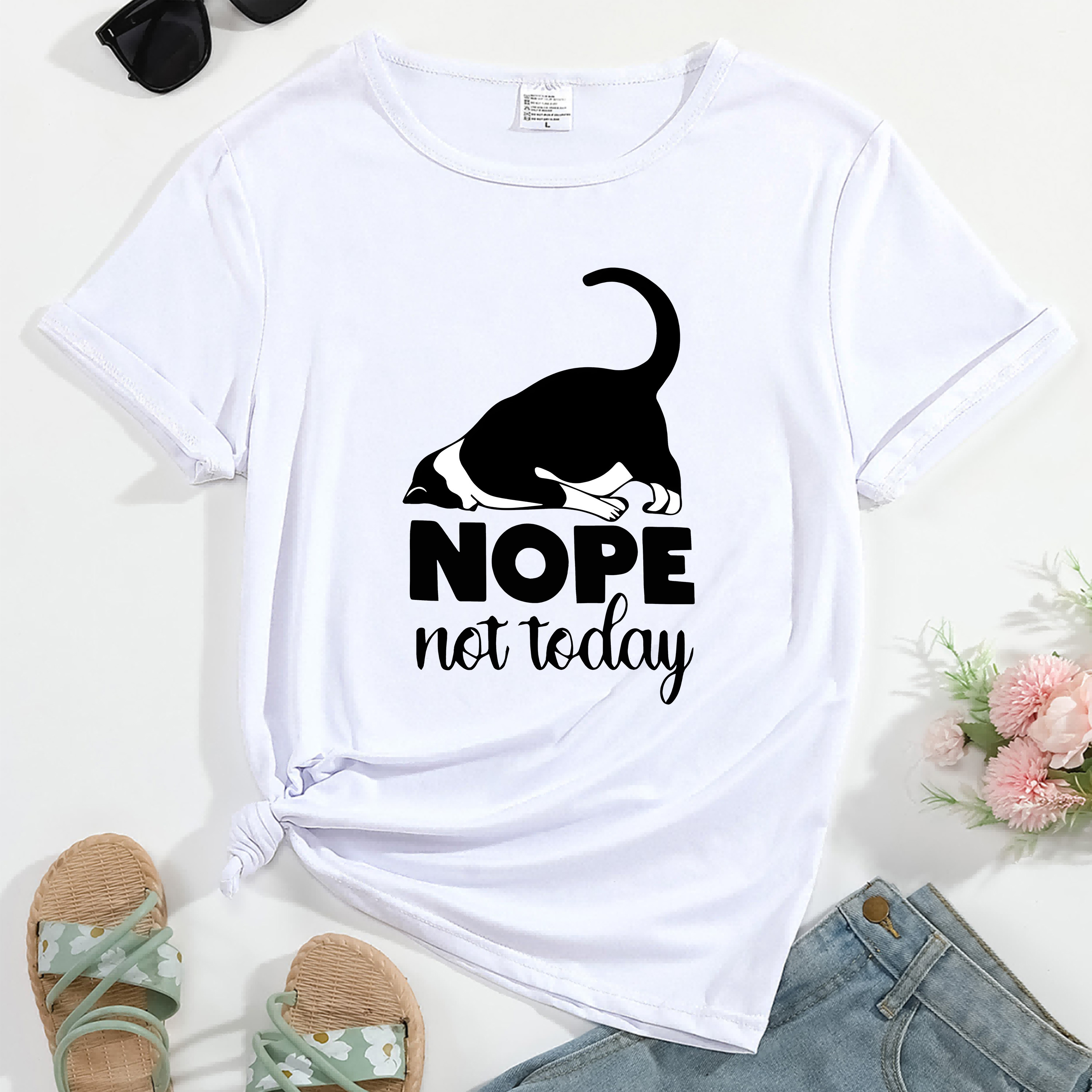 Cat Graphic Print T-shirt Short Sleeve Crew Neck Casual Top For Summer & 's Clothing
Cat Graphic Print T-shirt Short Sleeve Crew Neck Casual Top For Summer & 's Clothing