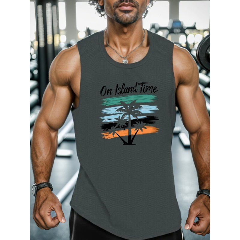 Men's Graphic Top - Breathable Polyester, Casual Summer Sleeveless Shirt With , Machine Washable
Men's Graphic Top - Breathable Polyester, Casual Summer Sleeveless Shirt With , Machine Washable
