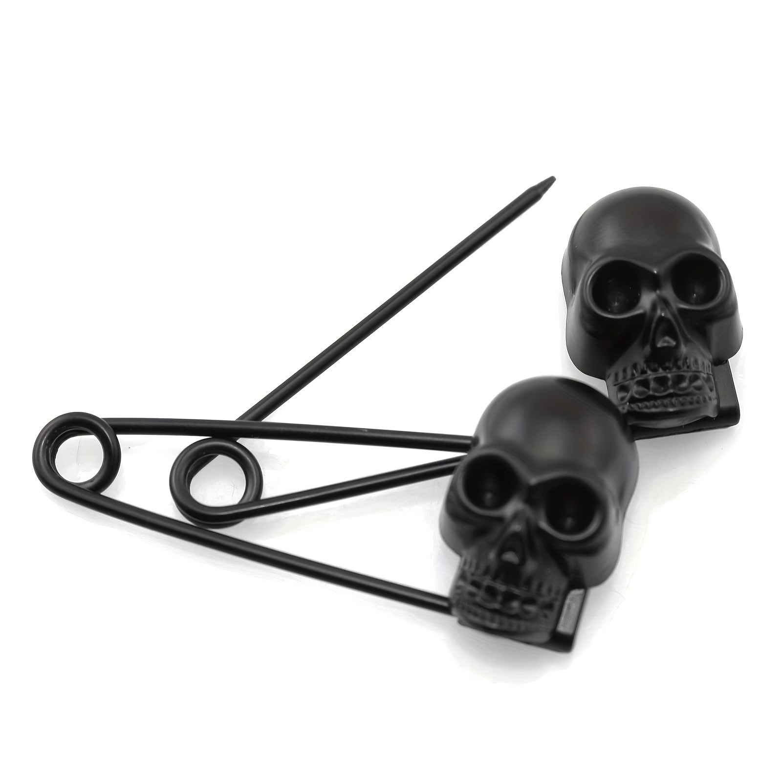 1pcs Black Skull Safety Pin Set Gothic Punk Style Scarf Sweater Brooch Halloween Decoration Gift
1pcs Black Skull Safety Pin Set Gothic Punk Style Scarf Sweater Brooch Halloween Decoration Gift