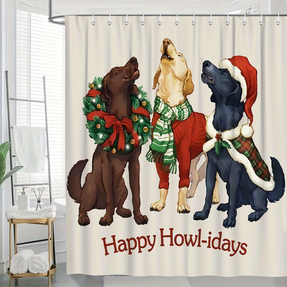 1pc Christmas Shower Curtain For Christmas, 12 , Polyester , Bathroom Curtain, Bathroom , Decoration, Decoration
1pc Christmas Shower Curtain For Christmas, 12 , Polyester , Bathroom Curtain, Bathroom , Decoration, Decoration