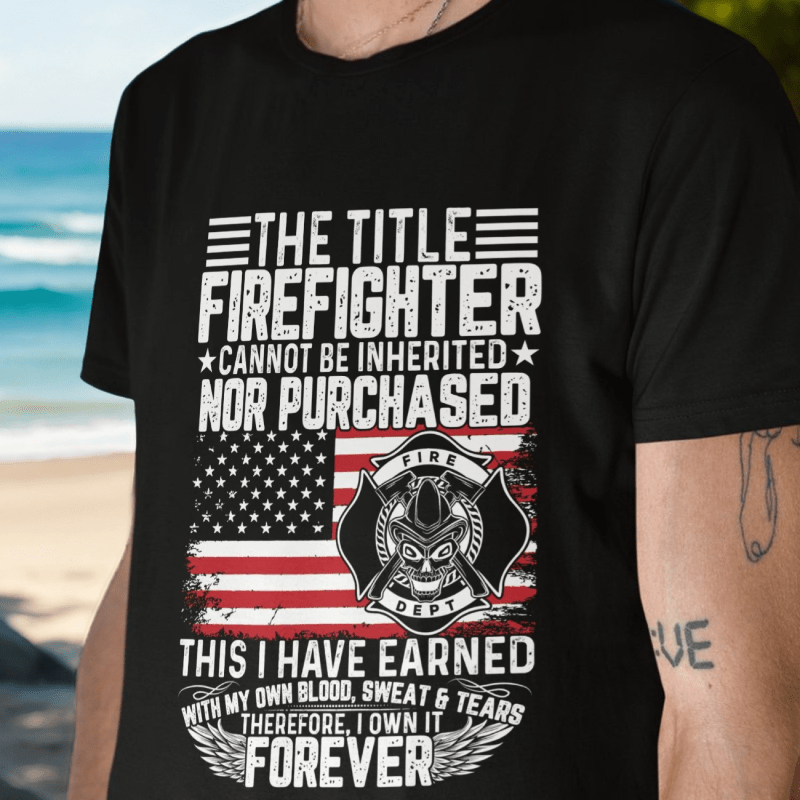 Summer Men's Front Print Short-sleeved T-shirt Top Comfortable Breathable Fabric Casual Sports Style Firefighter
Summer Men's Front Print Short-sleeved T-shirt Top Comfortable Breathable Fabric Casual Sports Style Firefighter