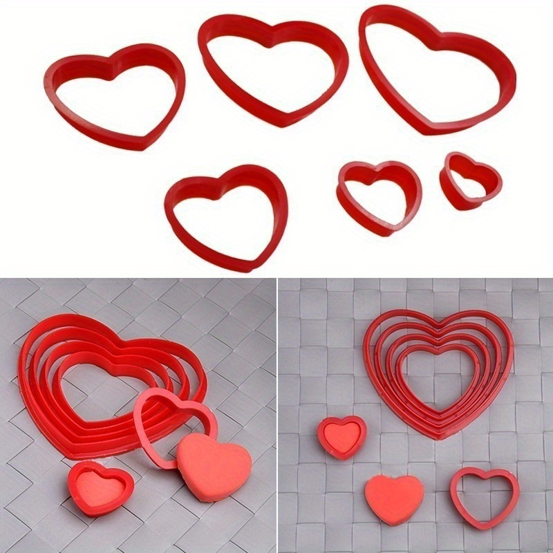 6 emporte-pièces en de cœur en plastique, outils de moulage décoratifs pour les de bricolage
6 emporte-pièces en de cœur en plastique, outils de moulage décoratifs pour les de bricolage