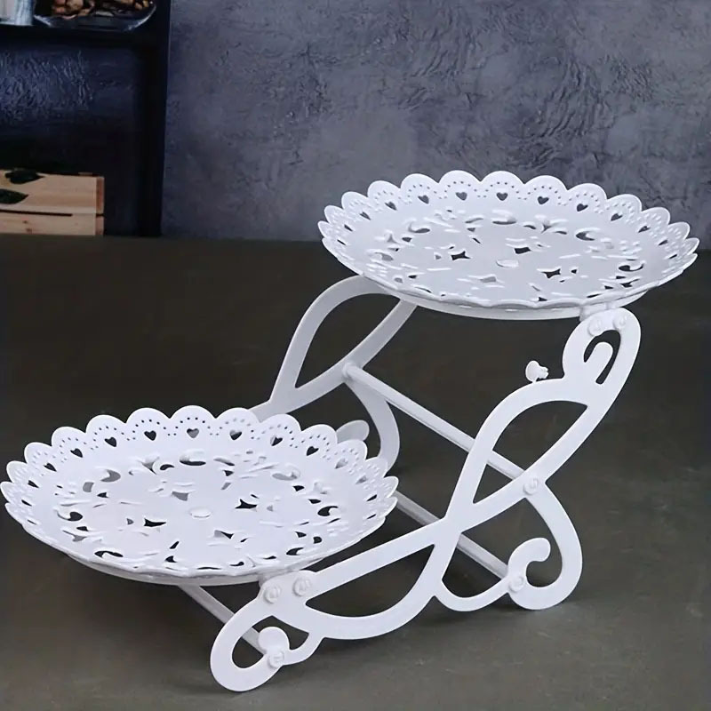 1pc Plastic Dessert Stand - Elegant Tiered Cupcake Holder, Snack Tray & Cake Display For Living Room And Table Decor - Multipurpose Serving Platter For Events And Home Use
1pc Plastic Dessert Stand - Elegant Tiered Cupcake Holder, Snack Tray & Cake Display For Living Room And Table Decor - Multipurpose Serving Platter For Events And Home Use