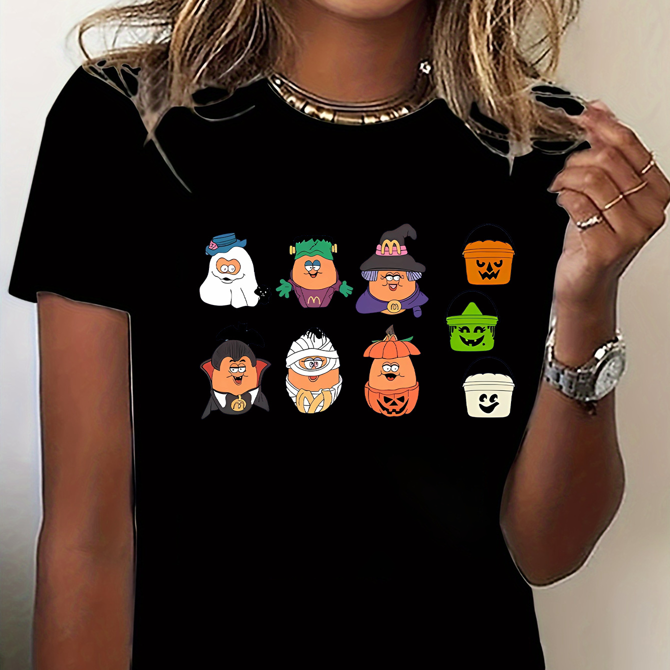 Women's Short Sleeve Round Neck T-shirt, Casual Sports Theme Cartoon Print Graphic, Women's Sportswear & Clothing
Women's Short Sleeve Round Neck T-shirt, Casual Sports Theme Cartoon Print Graphic, Women's Sportswear & Clothing