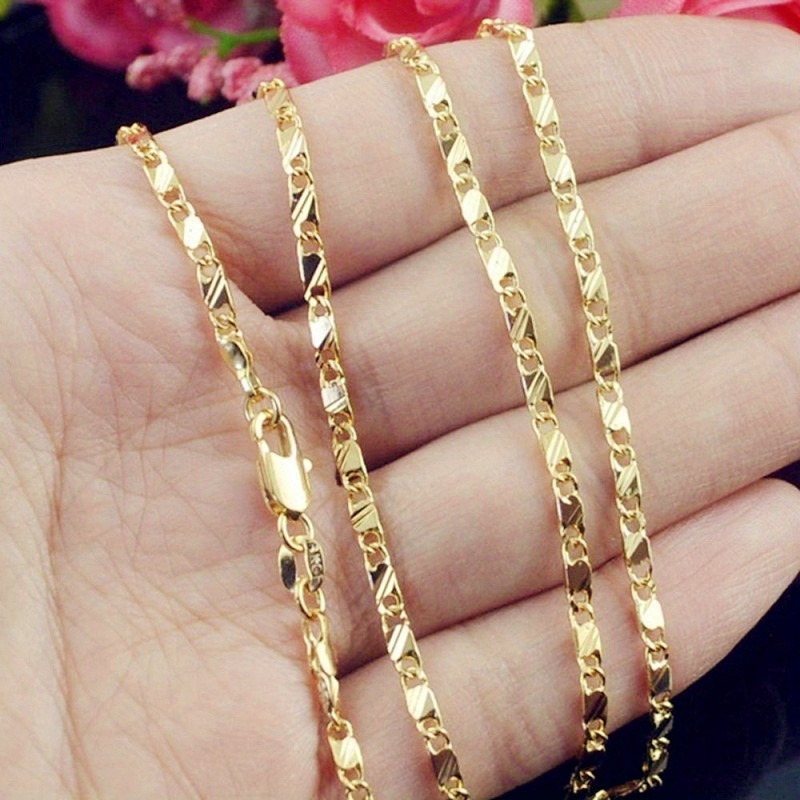 16-30inches Minimalist Golden Flat Chain Necklace, Exquisite Jewelry Gift
16-30inches Minimalist Golden Flat Chain Necklace, Exquisite Jewelry Gift