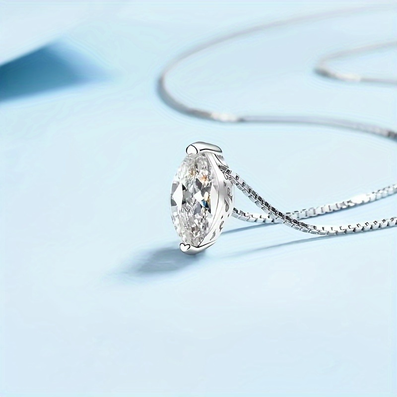 Sterling 1 Carat Horse Eye Shape Pendant Necklace With Elegant Gift Box Elegant & Sexy Style Jewelry Gifts For Women
Sterling 1 Carat Horse Eye Shape Pendant Necklace With Elegant Gift Box Elegant & Sexy Style Jewelry Gifts For Women