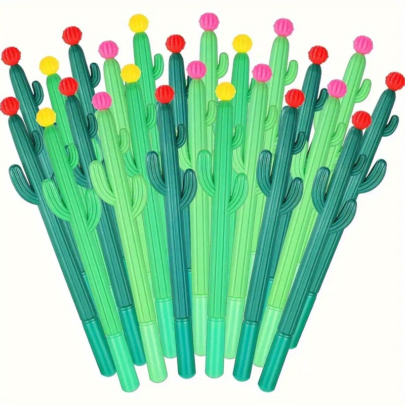 12 Cactus Gel Pens Creative Soft Glue Cactus With Flower Pen Fun Stationery Small Gift Suitable For School, Office, Home
12 Cactus Gel Pens Creative Soft Glue Cactus With Flower Pen Fun Stationery Small Gift Suitable For School, Office, Home