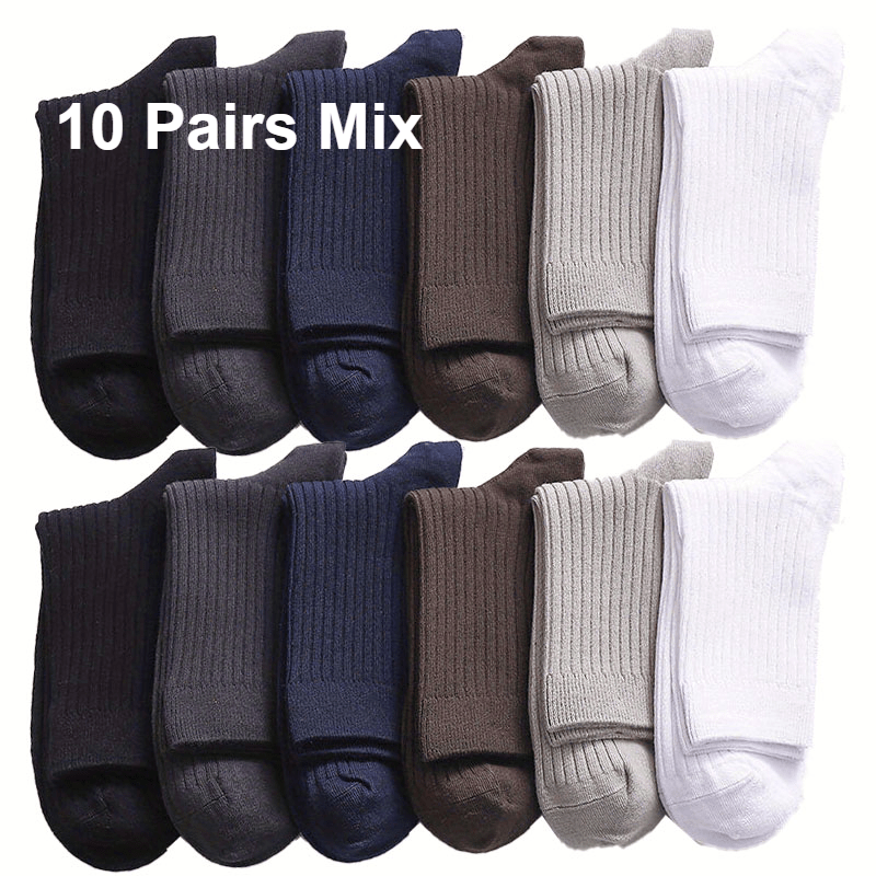 5/10 Pairs Men's Crew Socks, Breathable Comfy Casual Socks Sports Socks For Basketball Running
5/10 Pairs Men's Crew Socks, Breathable Comfy Casual Socks Sports Socks For Basketball Running