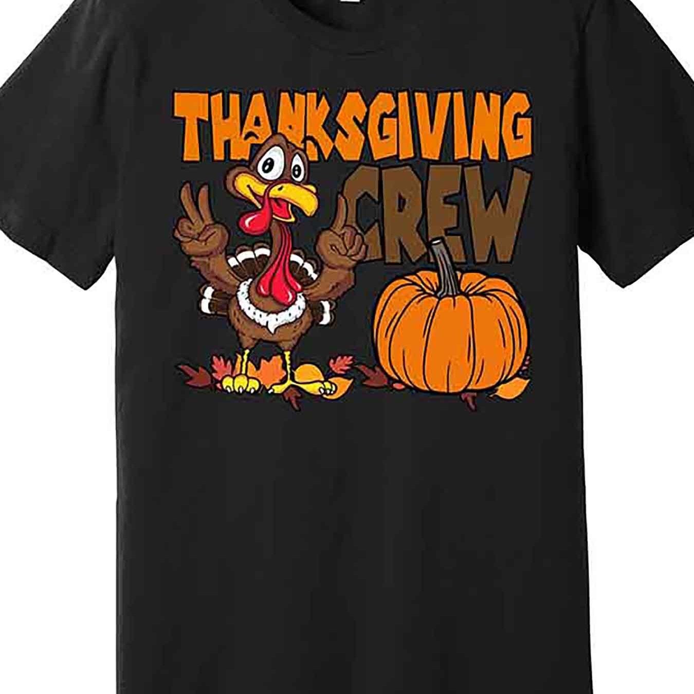1 Pc, 100% Cotton T-shirt, Thanksgiving Crew Funny Turkey Fall Quality T-shirt, Funny Men Short Sleeve Graphic T-shirt Series Black
1 Pc, 100% Cotton T-shirt, Thanksgiving Crew Funny Turkey Fall Quality T-shirt, Funny Men Short Sleeve Graphic T-shirt Series Black