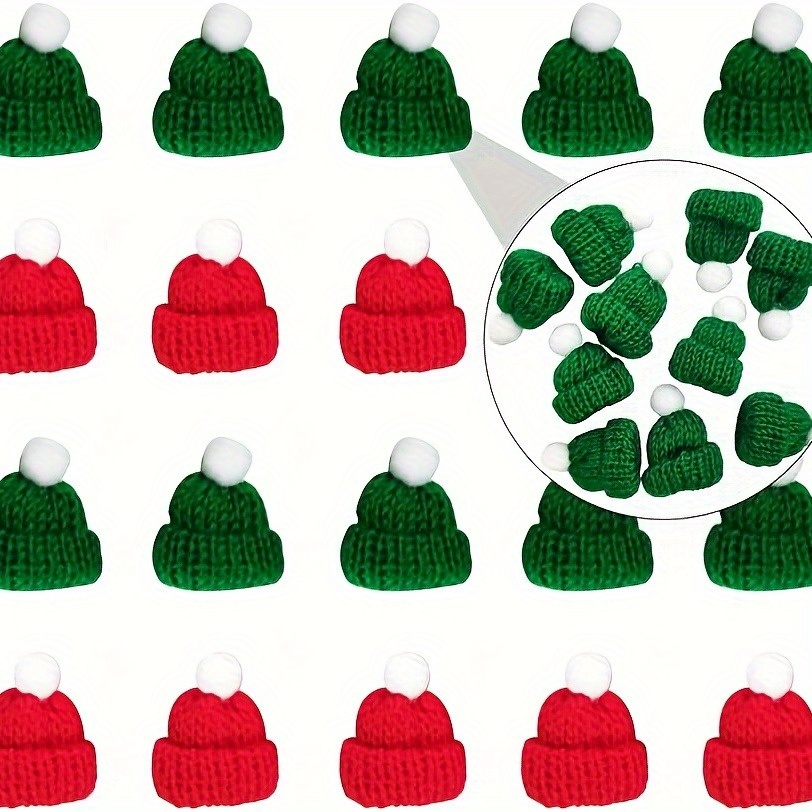 20pcs Christmas Mini Knitted Santa Hats - Diy Craft Supplies For Holiday Party Decoration, Ornament Hanging Pendants Without Electricity
20pcs Christmas Mini Knitted Santa Hats - Diy Craft Supplies For Holiday Party Decoration, Ornament Hanging Pendants Without Electricity