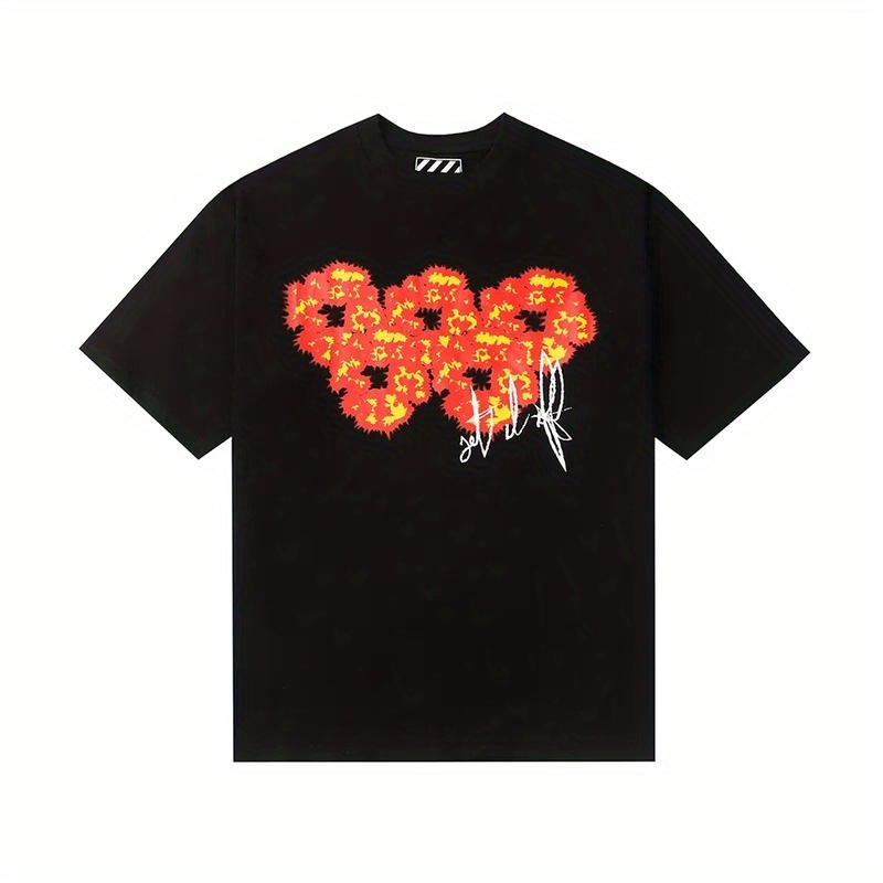 2024 New Summer Cotton Flame Print Short Sleeve Men's T-shirt Round Neck Loose Oversized Unisex T-shirt Streetwear Loose
2024 New Summer Cotton Flame Print Short Sleeve Men's T-shirt Round Neck Loose Oversized Unisex T-shirt Streetwear Loose