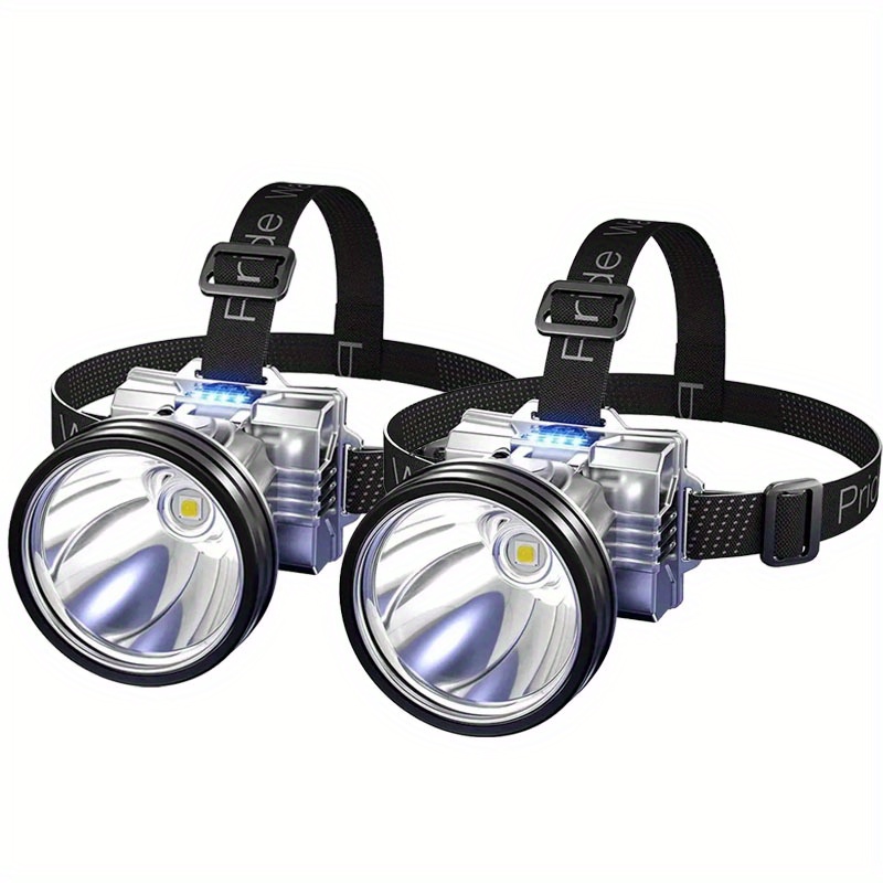 2cps Headlamp Rechargeable, C-type Led Headlights Set - , Waterproof, Rugged Design For - Night Cycling, Camping, Hiking & Fishing Companion
2cps Headlamp Rechargeable, C-type Led Headlights Set - , Waterproof, Rugged Design For - Night Cycling, Camping, Hiking & Fishing Companion