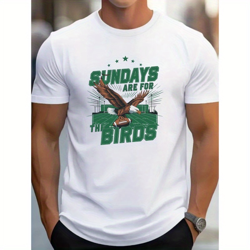 Men's Graphic Cotton T-shirt - Casual & Comfortable, Crew Neck, Short Sleeve With Eagle Print - Summer
Men's Graphic Cotton T-shirt - Casual & Comfortable, Crew Neck, Short Sleeve With Eagle Print - Summer