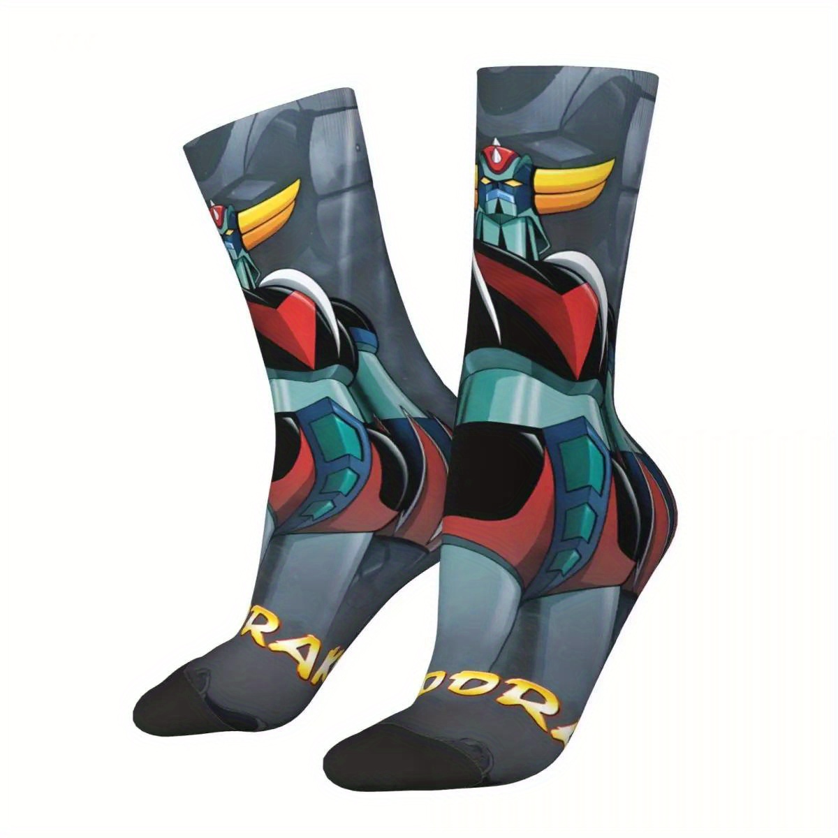 Novelty Anime Robot Pattern 1 Pair Men's Mid-calf Crew Socks, Breathable Comfy Casual Socks Simple Fashion Sports Socks For Outdoor Fitness Basketball Running
Novelty Anime Robot Pattern 1 Pair Men's Mid-calf Crew Socks, Breathable Comfy Casual Socks Simple Fashion Sports Socks For Outdoor Fitness Basketball Running