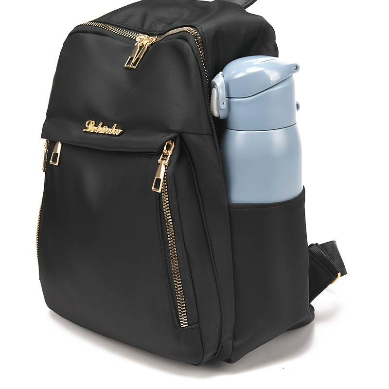 Women' Backpack - Waterproof Nylon Daypack With Polyester , Solid Color, Casual Large Capacity, Zip Closure, Travel And School Shoulder Bag
Women' Backpack - Waterproof Nylon Daypack With Polyester , Solid Color, Casual Large Capacity, Zip Closure, Travel And School Shoulder Bag