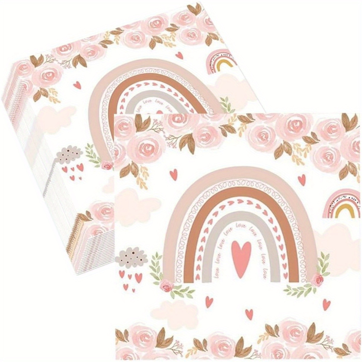 Boho Rainbow Party Napkins - 20 Pcs/set Disposable Napkins For Birthday, Wedding, And General Party Table Decoration
Boho Rainbow Party Napkins - 20 Pcs/set Disposable Napkins For Birthday, Wedding, And General Party Table Decoration