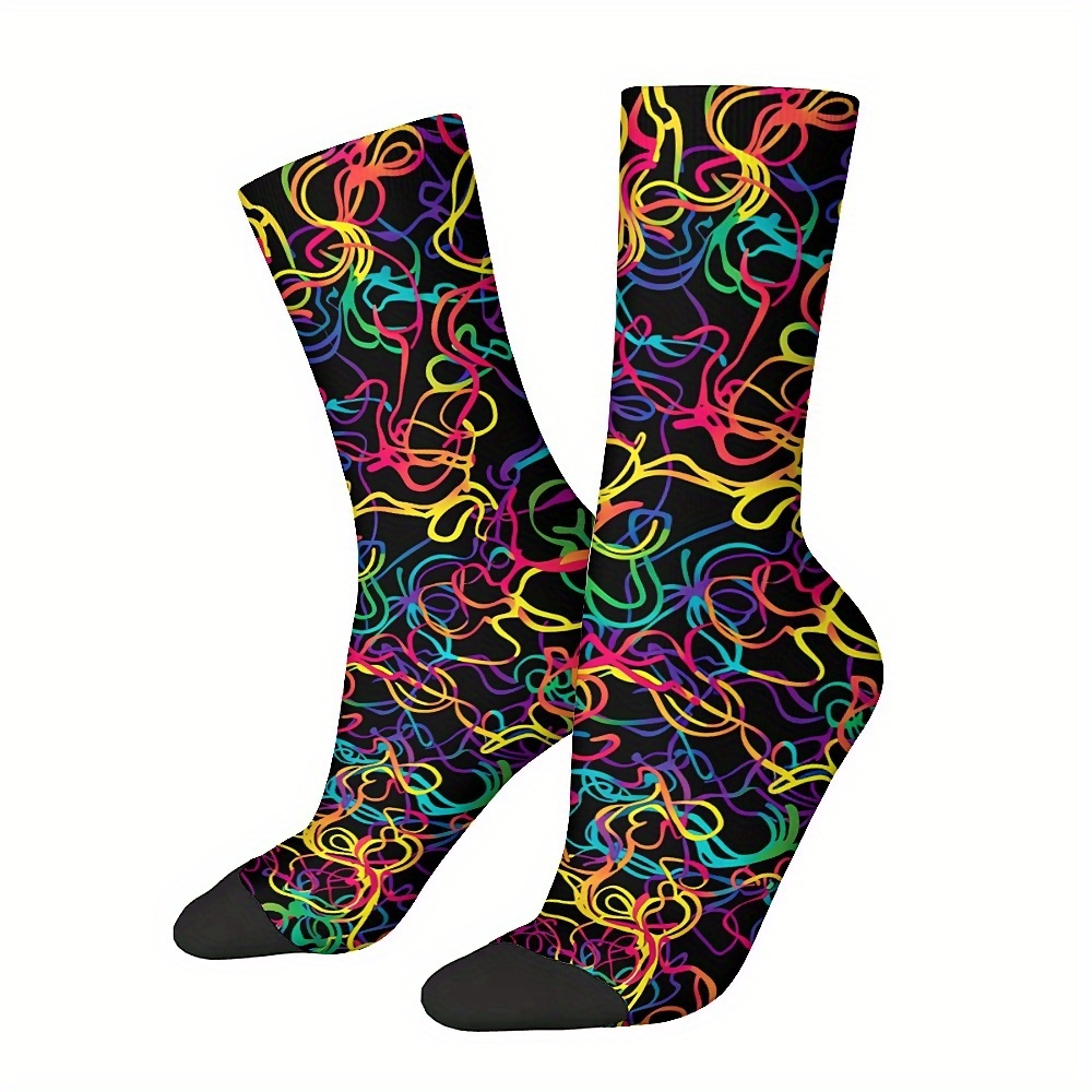 Colorful Line Pattern Crew Socks - Seamless, Fun & For Men And Women, Perfect Gift Idea
Colorful Line Pattern Crew Socks - Seamless, Fun & For Men And Women, Perfect Gift Idea