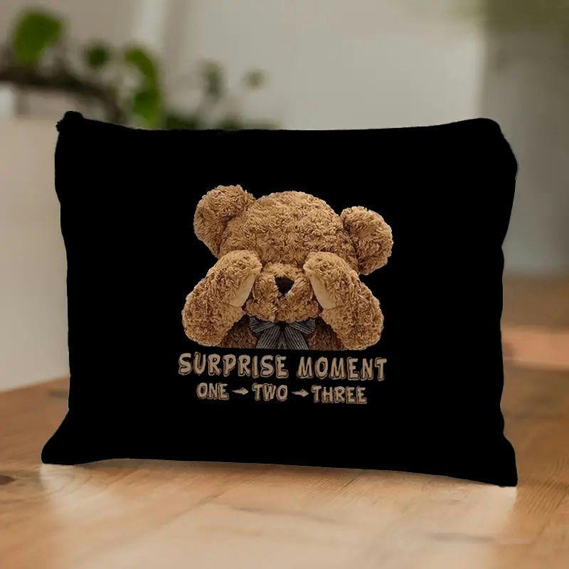 Canvas Toiletry Bag With Teddy - Casual Makeup Pouch With Lightweight, Material, Zipper Closure, Hand Washable - Accessory For Daily Use
Canvas Toiletry Bag With Teddy - Casual Makeup Pouch With Lightweight, Material, Zipper Closure, Hand Washable - Accessory For Daily Use