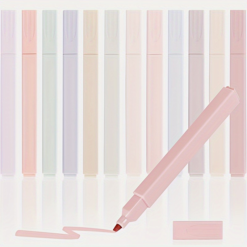 12pcs Pastel Markers Set With Soft Chisel Tips – Non-bleed, Quick-dry Permanent Marker Pens For Plastic, Glass, Metal, Ceramic, Cardboard – Ideal For Painting, Coloring, Writing, Drafting
12pcs Pastel Markers Set With Soft Chisel Tips – Non-bleed, Quick-dry Permanent Marker Pens For Plastic, Glass, Metal, Ceramic, Cardboard – Ideal For Painting, Coloring, Writing, Drafting